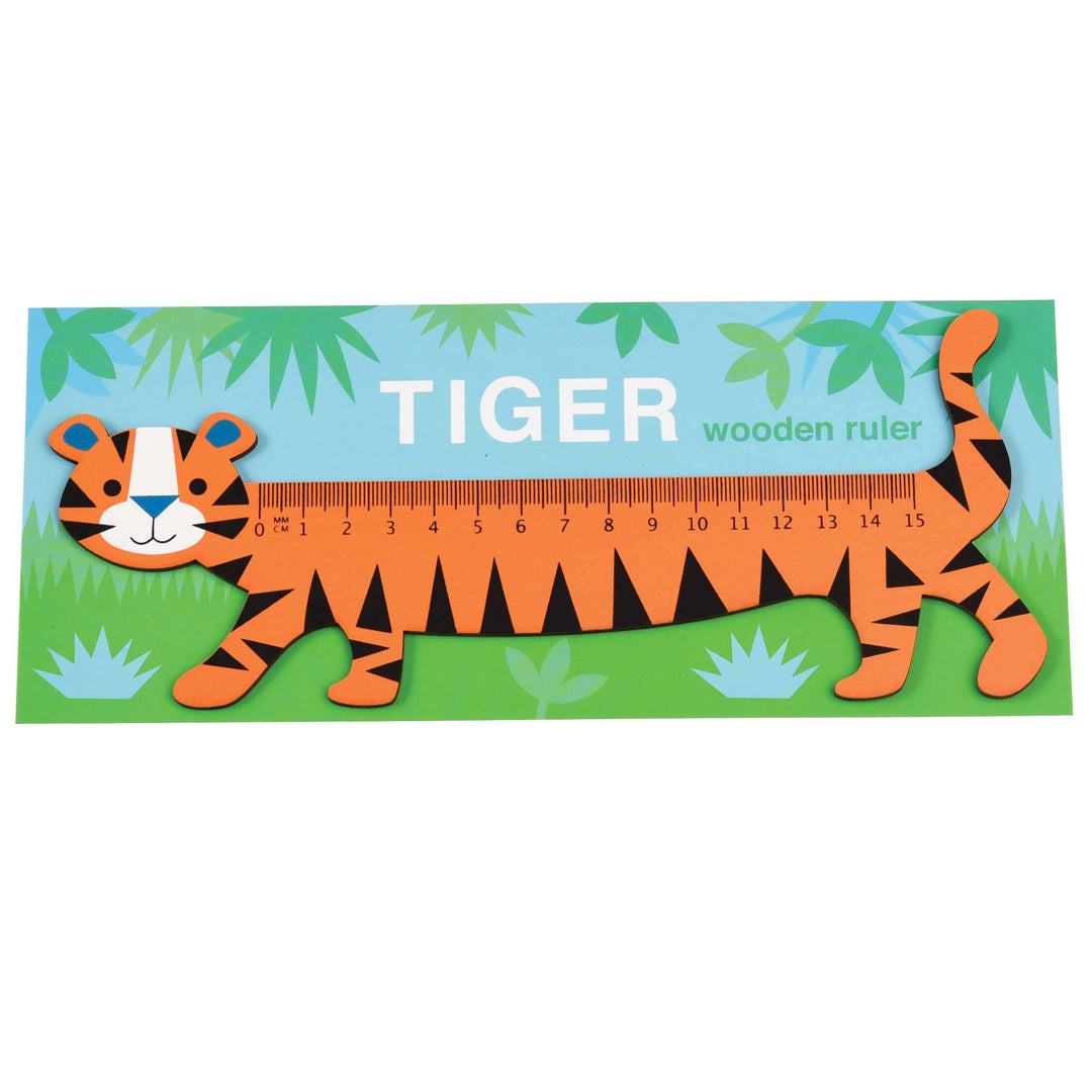 Tiger Wooden Ruler