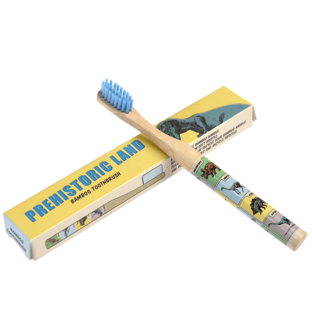 Prehistoric Land Children's Bamboo Toothbrush