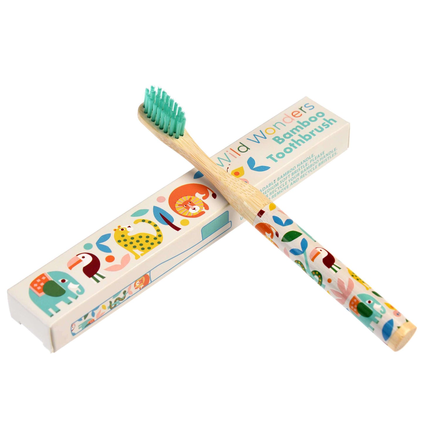 Wild Wonders Children's Bamboo Toothbrushes
