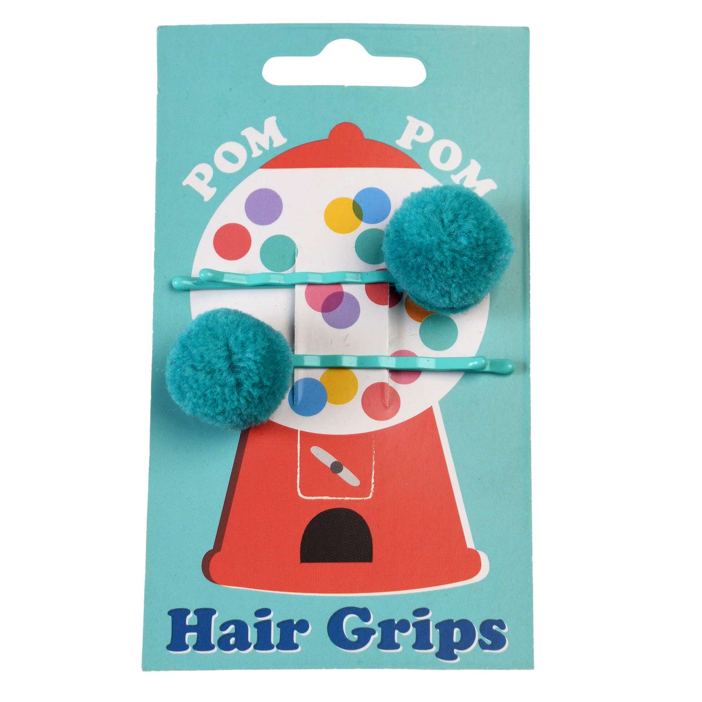 Pom Pom Hair Clips (Various Colours)