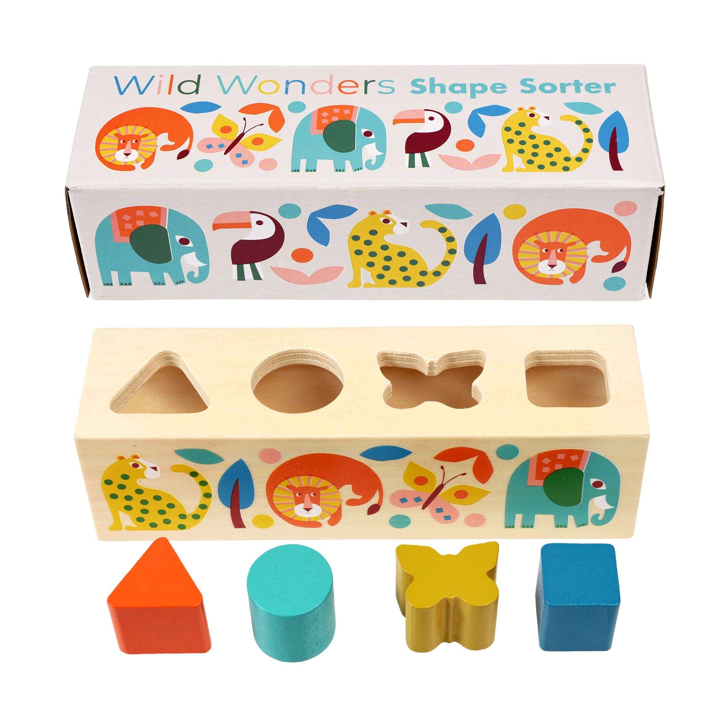 Wild Wonders Wooden Shape Sorter