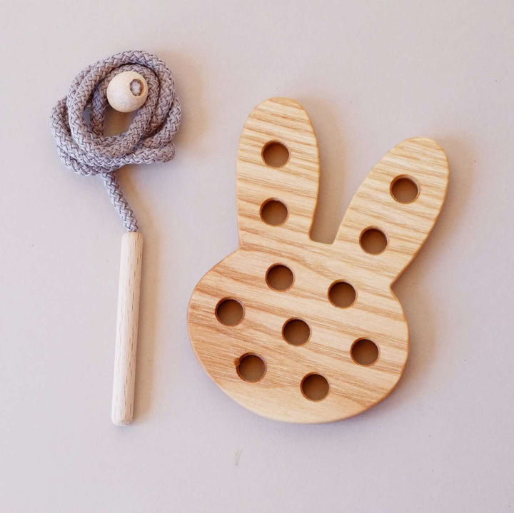 Natural Wooden Threading Toys