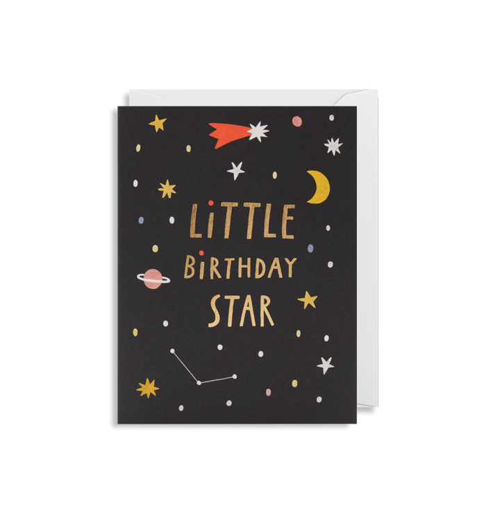 Little Birthday Star Mini Greetings Card