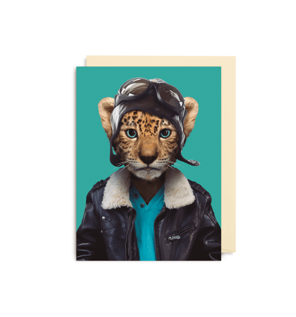 Zoo Portraits Leopard Mini Card