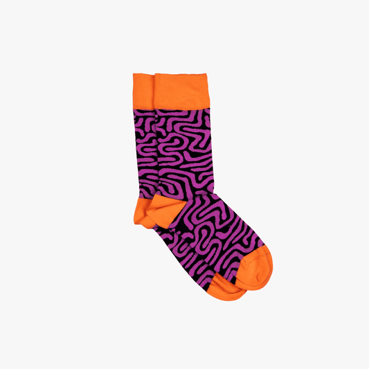 Afropop Purple Roots Socks