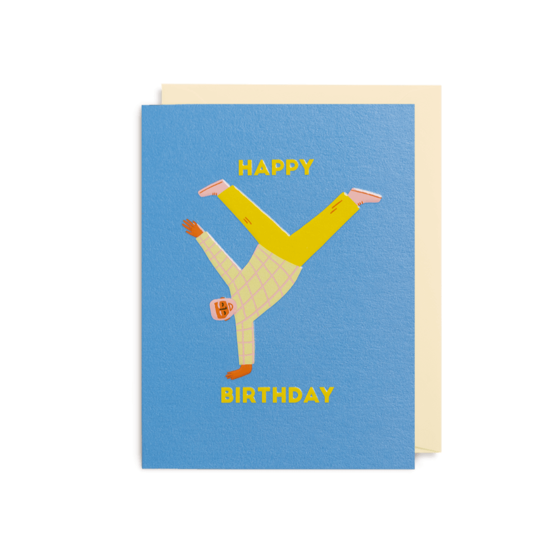 Hand Stand Birthday Mini Card