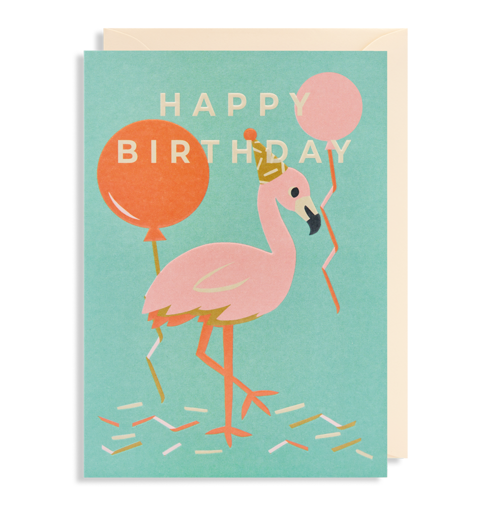 Flamingo Birthday Card