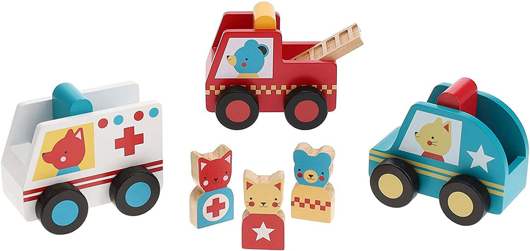 Rescue Pals Wooden Vehicles