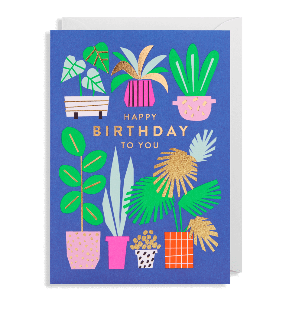 Happy Birthday Plants Card