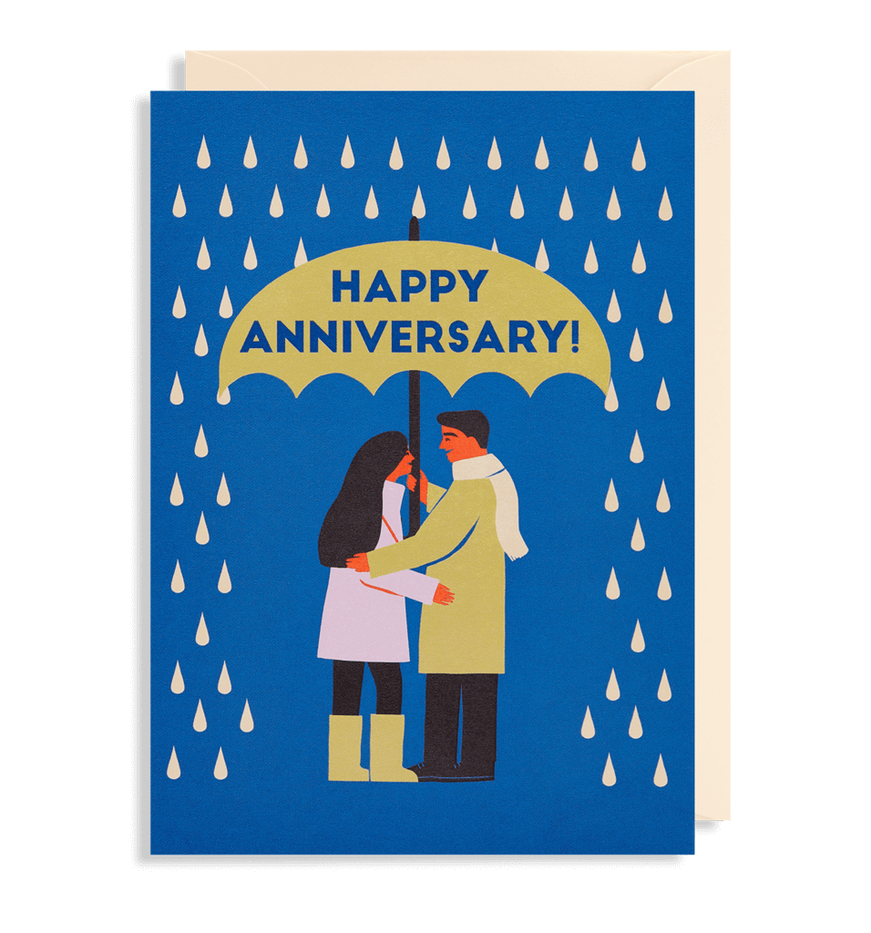 Happy Anniversary Umbrella Card