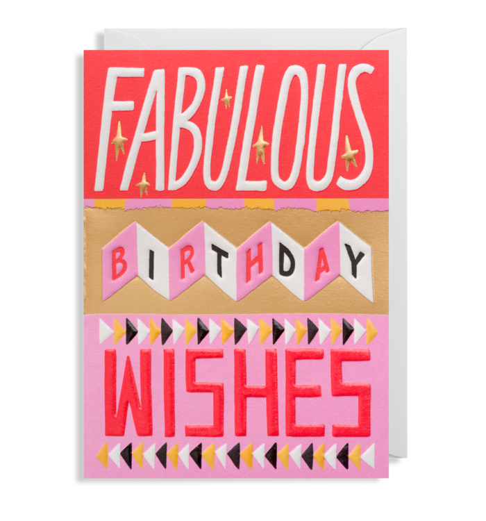 Fabulous Birthday Wishes Greetings Card – BAM Store + Space