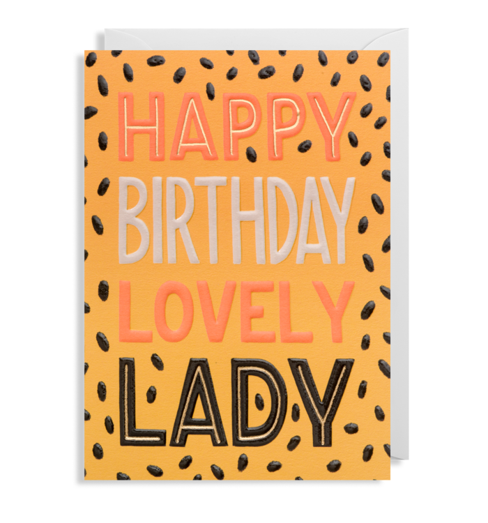 Lovely Lady Greetings Card