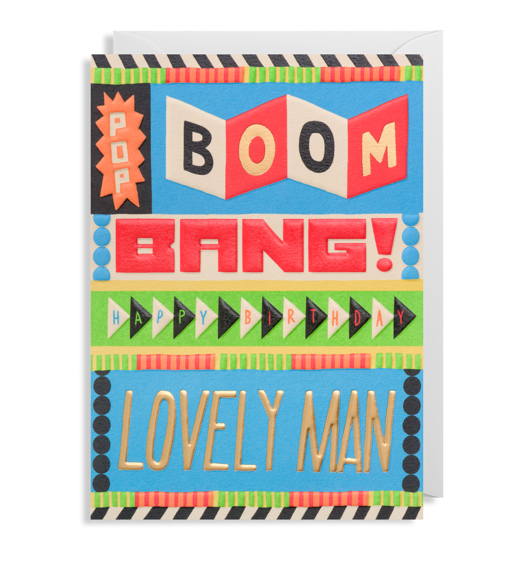 Happy Birthday Lovely Man Greetings Card