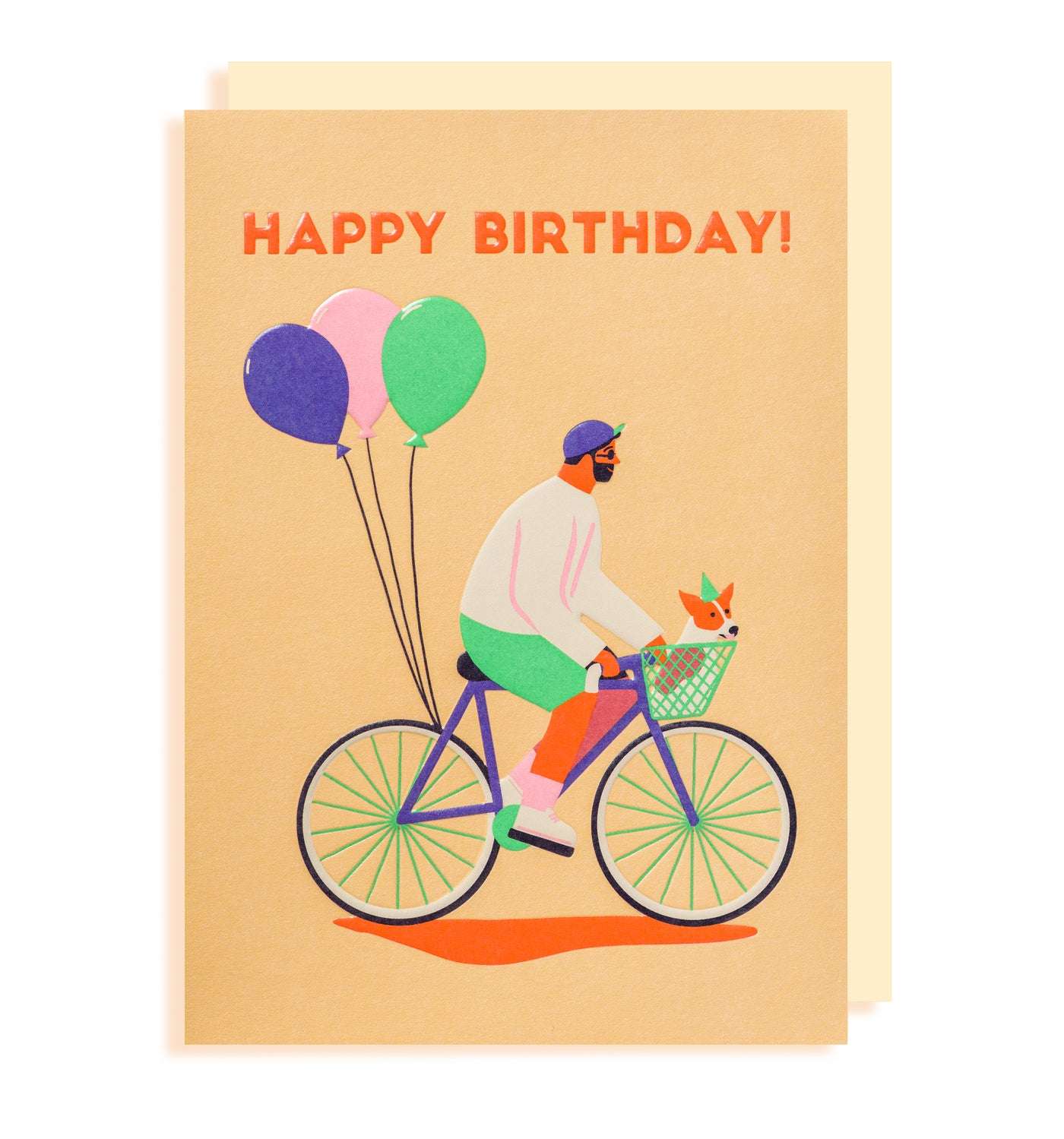 Happy Birthday Bicycle Greetings Card