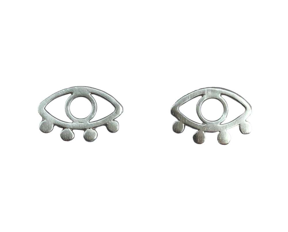 Eco Silver Eye Studs