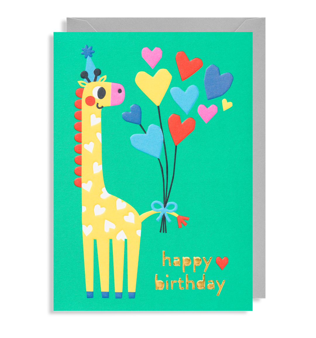 Happy Birthday Giraffe Greetings Card