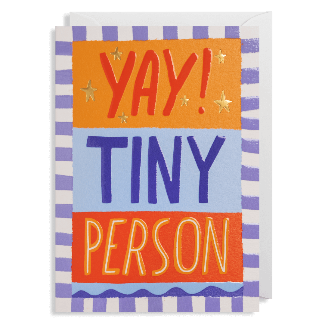 Yay Tiny Person Greetings Card