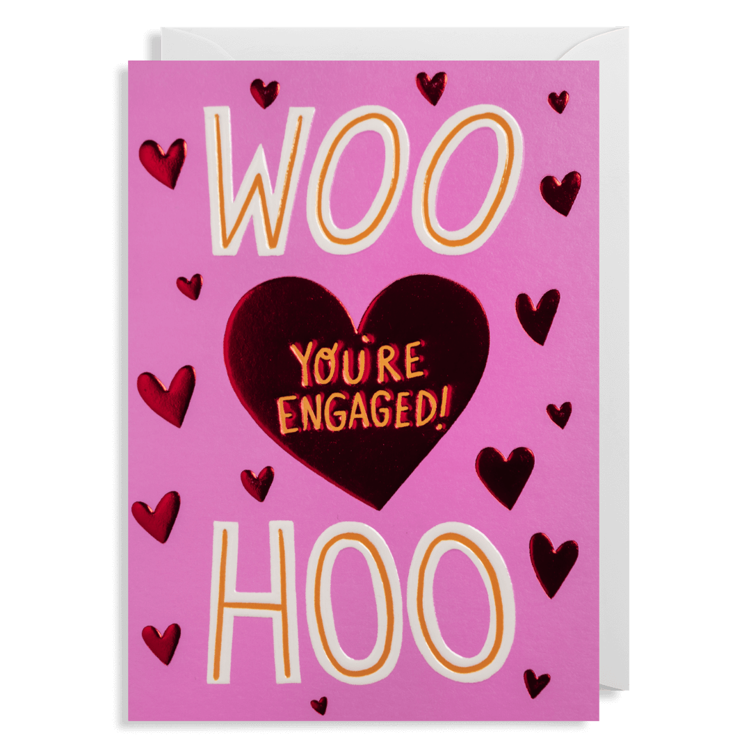 Woo Hoo Engagement Greetings Card