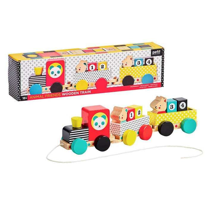 Animal Friends Wooden Pull Along Train Toy