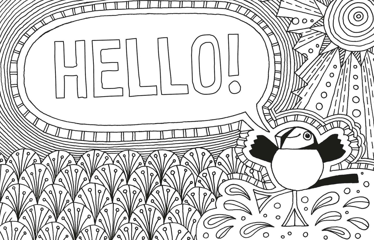 Say It With A Puffin: 50 Colour-in Postcards