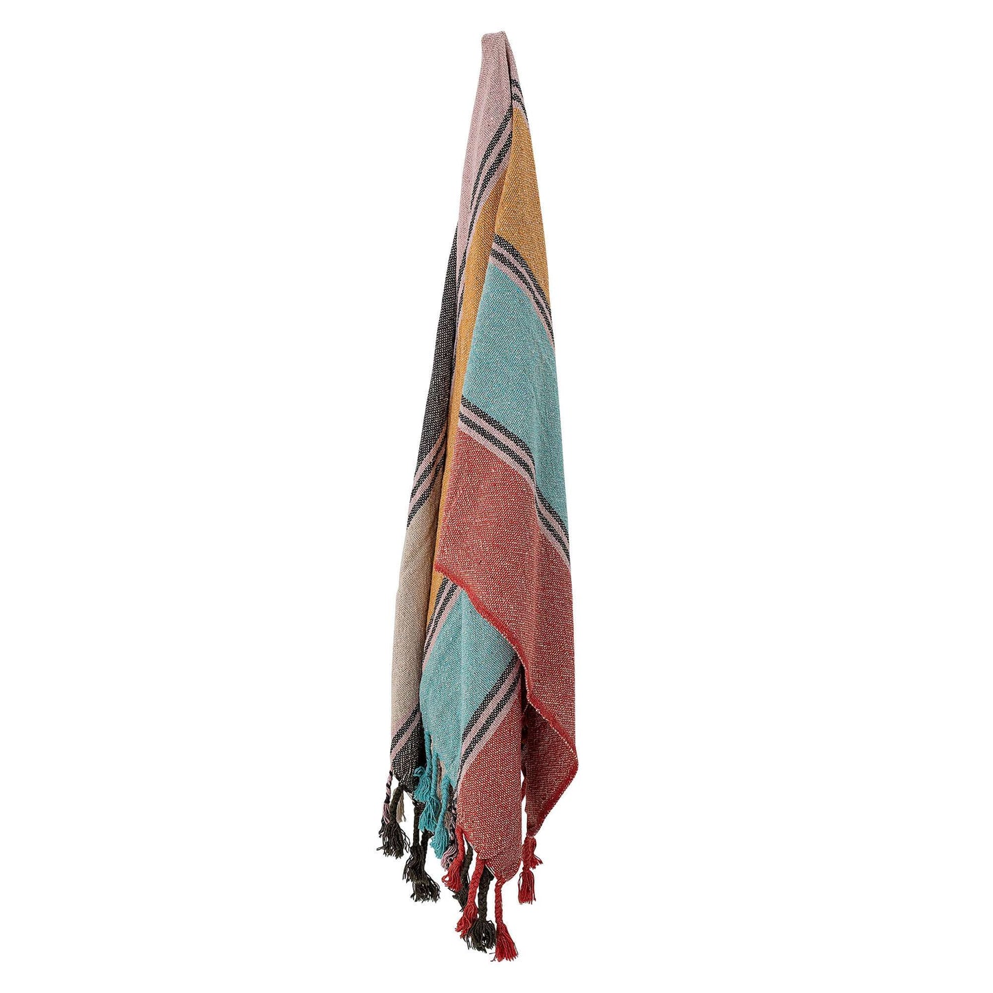 Serena Red Recycled Cotton Throw