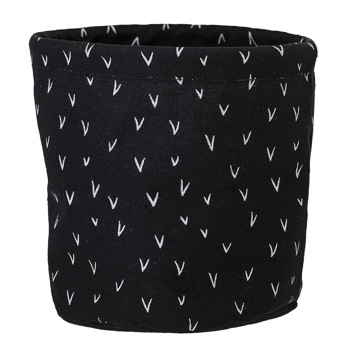 Black Cotton Storage Basket