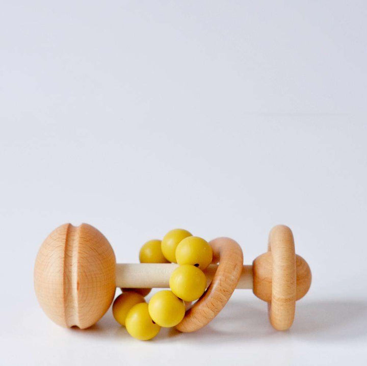 Wooden and Silicone Baby Rattles