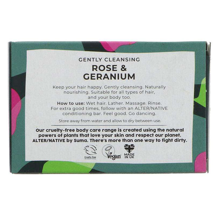 Alter/Native Rose + Geranium Shampoo Bar