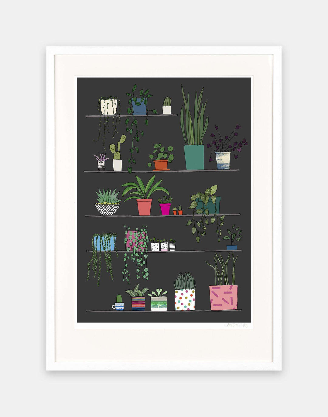 Pots and Plants A4 Print