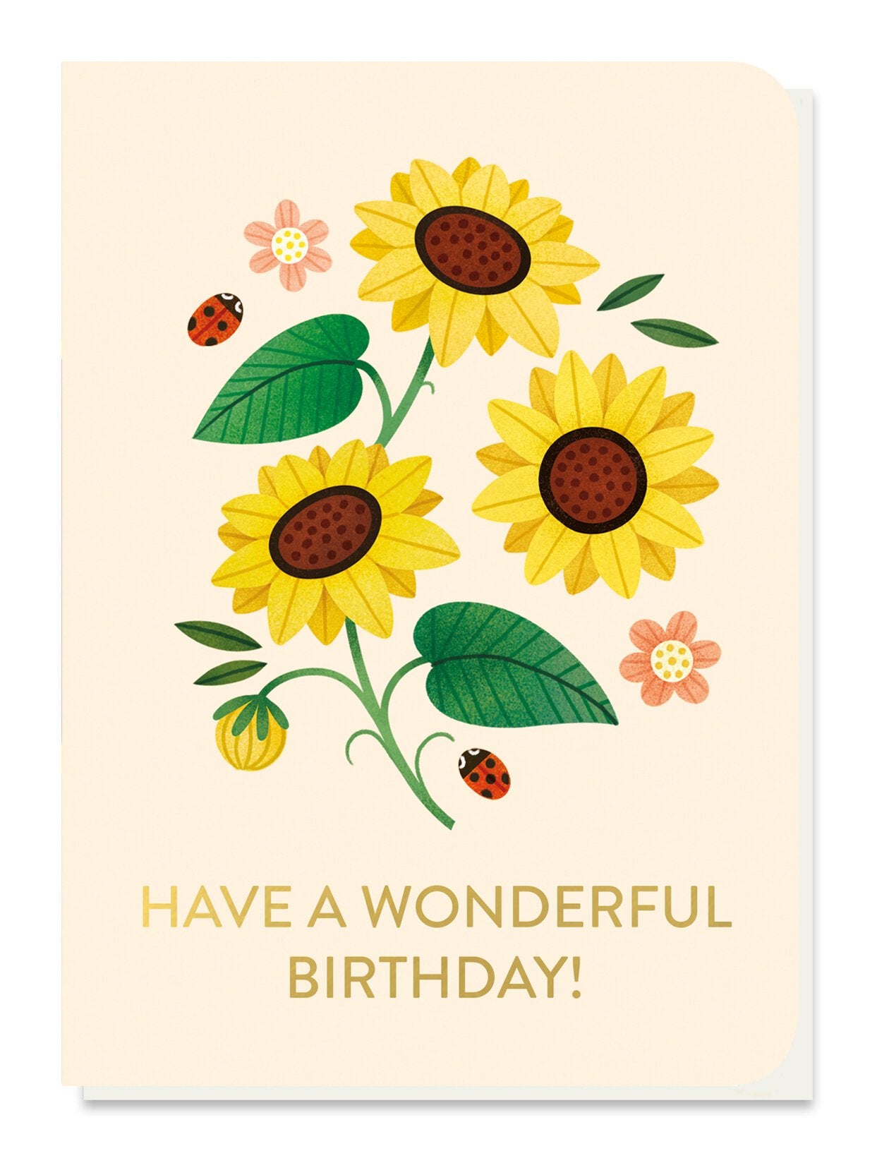 Dwarf Sunflower Birthday Card with Seeds