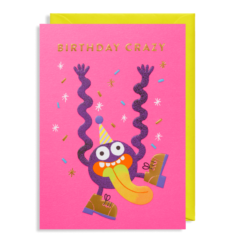 Birthday Crazy Greetings Card