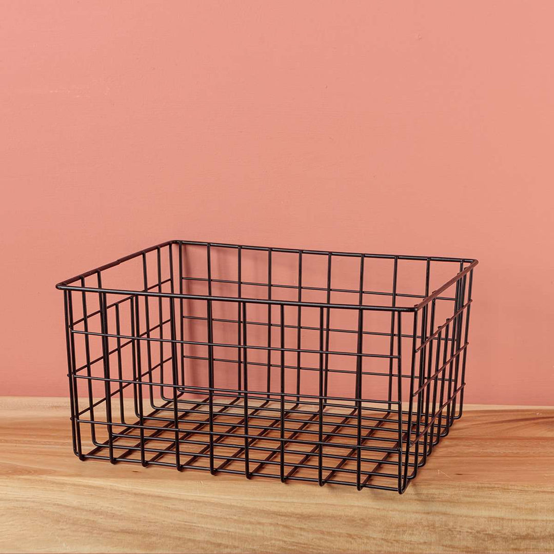 Black Wire Basket - Set of 3