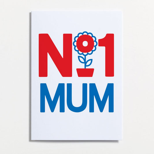 No1 Mum Greetings Card