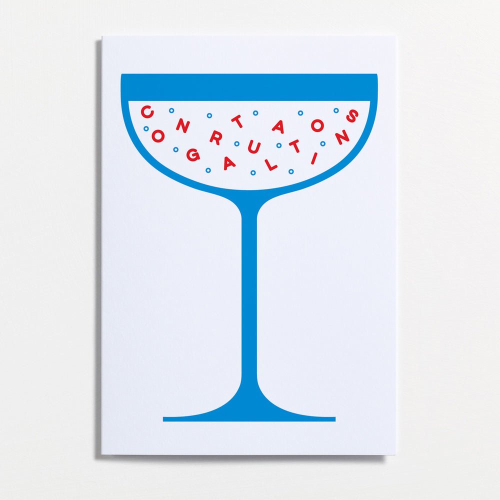 Congratulations Champagne Greetings Card