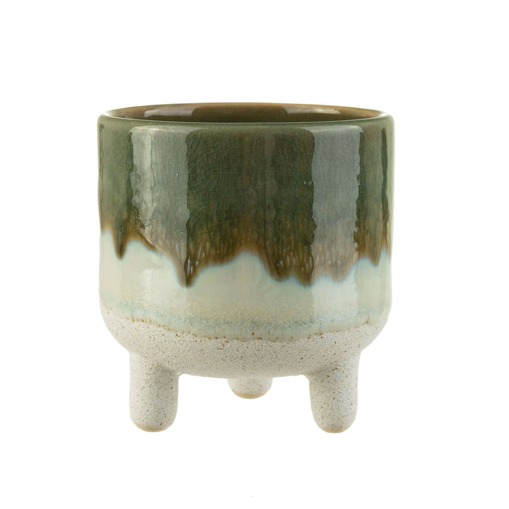 Green Mojave Glaze Planter