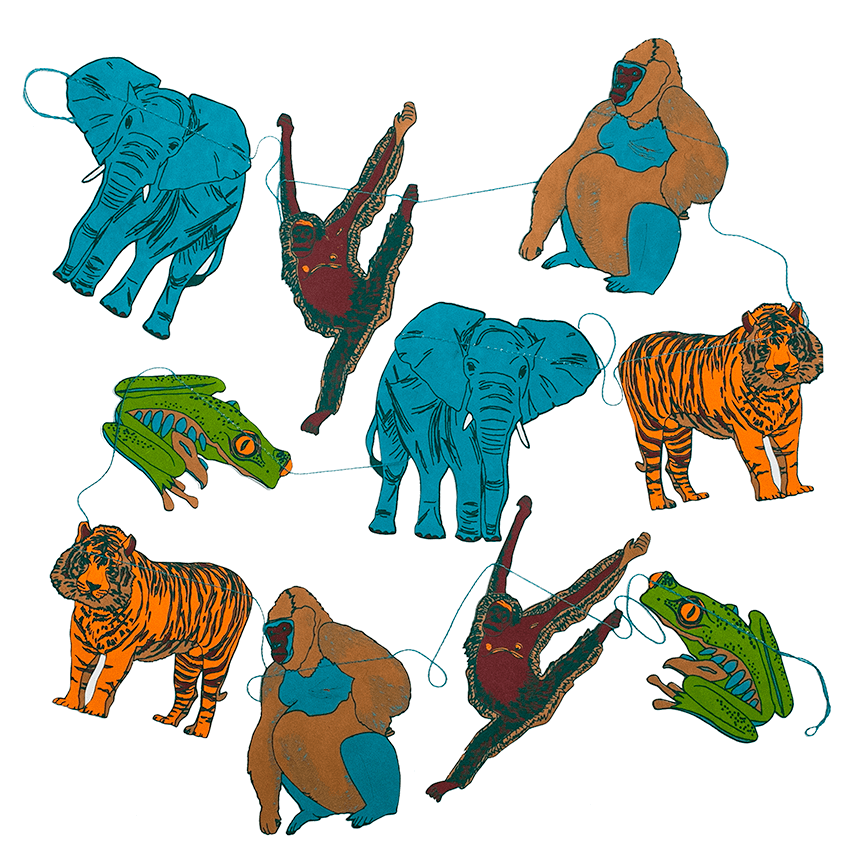 Jungle Animals Garland