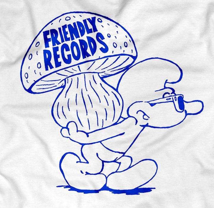 Friendly Records Shroom Smurf T-shirt