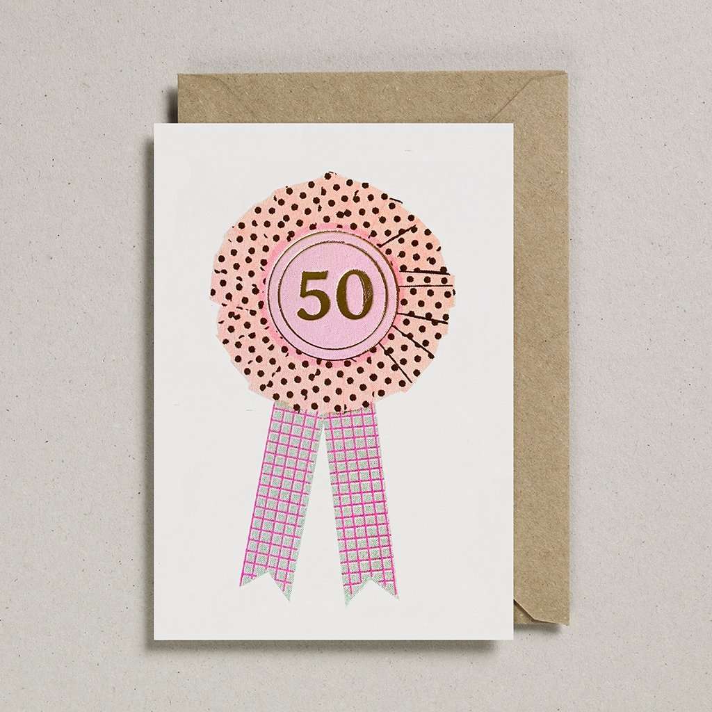 Riso Printed Rosette Milestone Cards