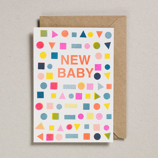 New Baby Riso Greetings Card