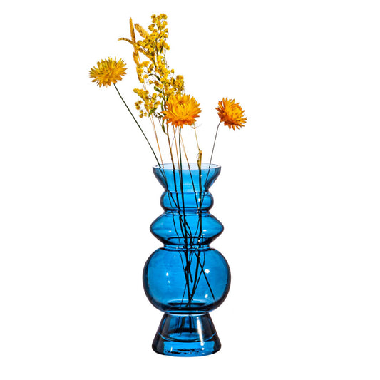Selina Blue Glass Vase