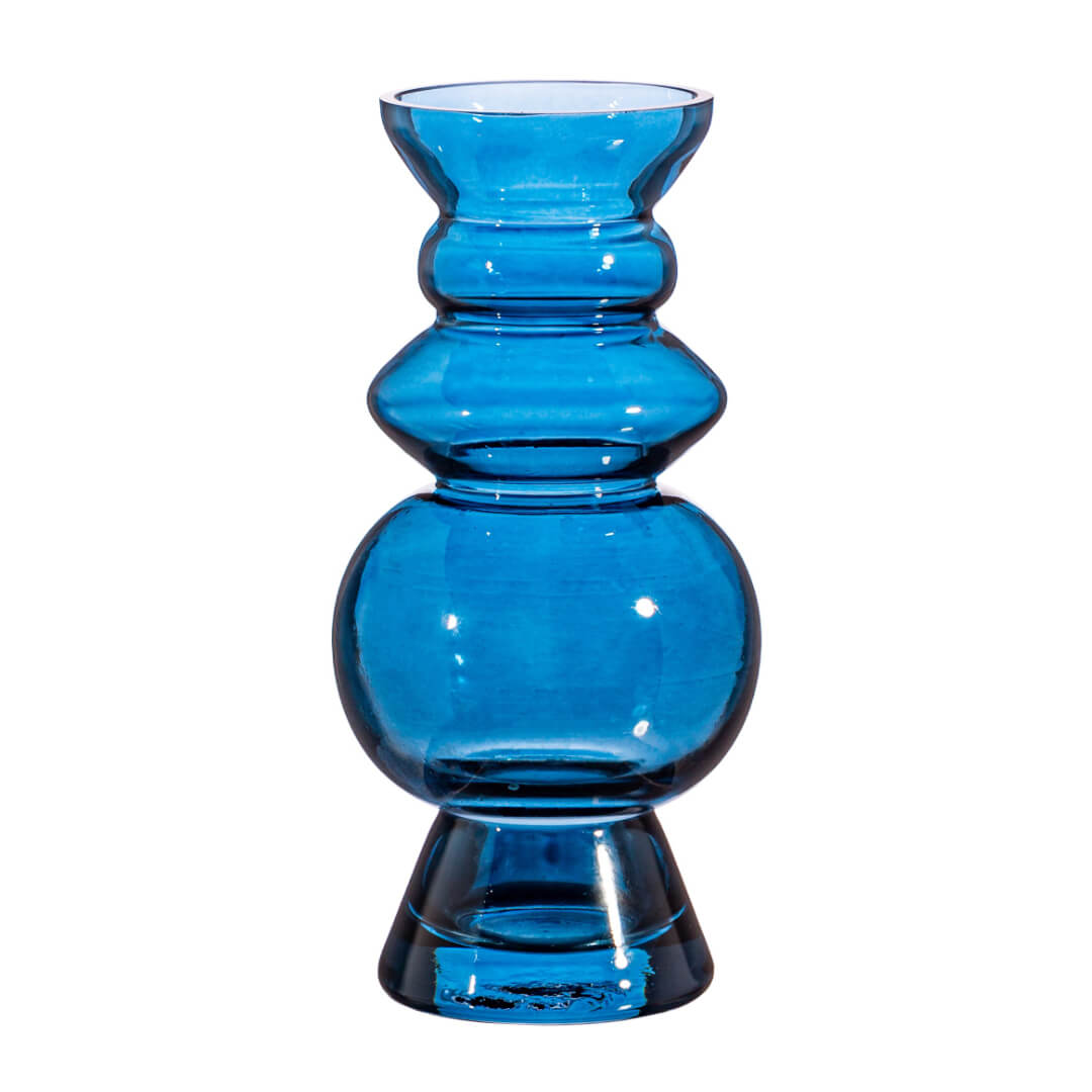 Selina Blue Glass Vase