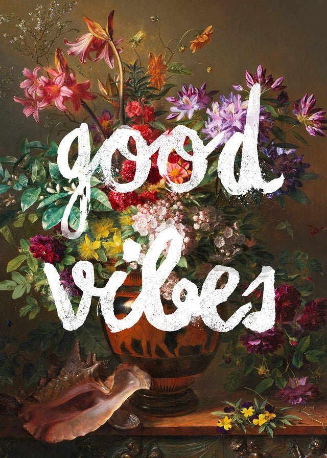 Good Vibes Floral Painting Art Print