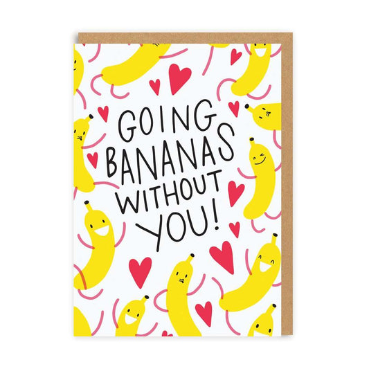 Going Bananas Without You Greeting Card