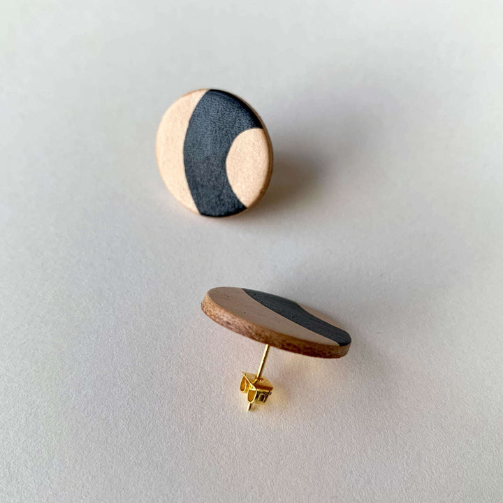 ORYA Leather Stud Earrings