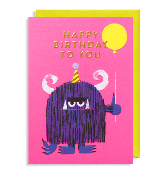 Monster Birthday Greetings Card