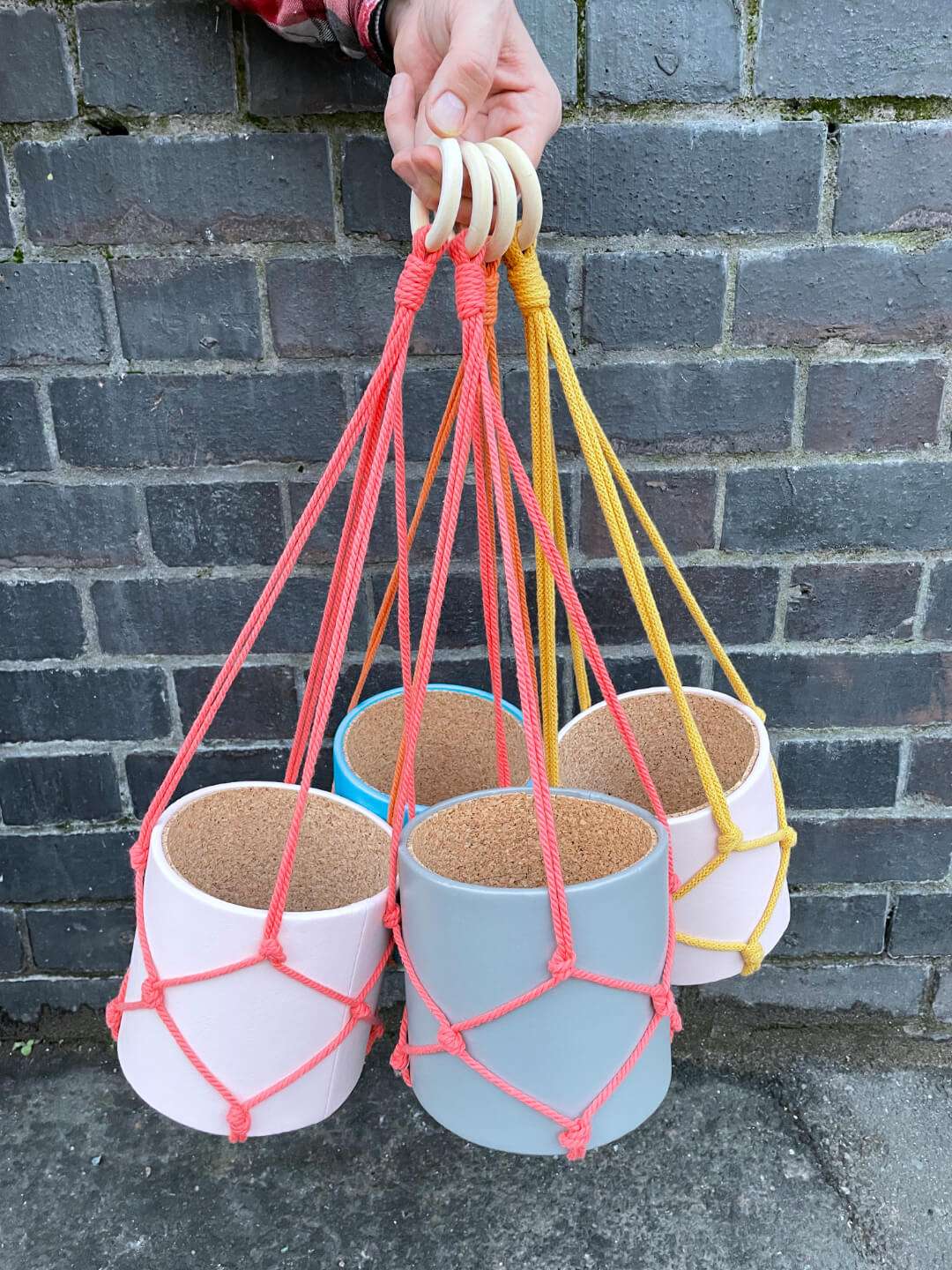 Dote Studio Knotted Hanging Plant Pots