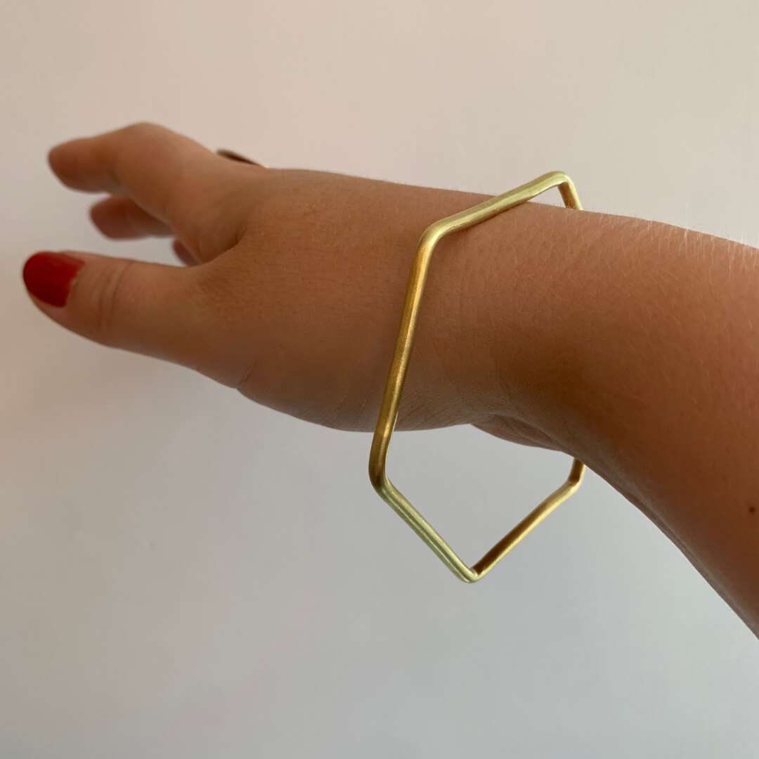 Geometric Brass Bangles