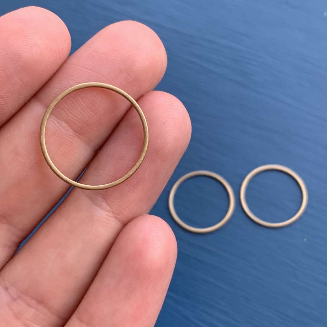 Brass Stacking Rings Misc shapes