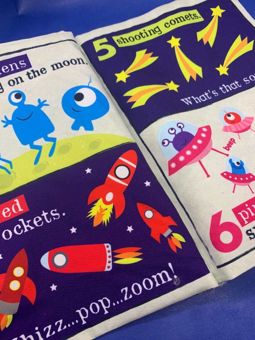 Crinkly Cloth Books: Counting in Space