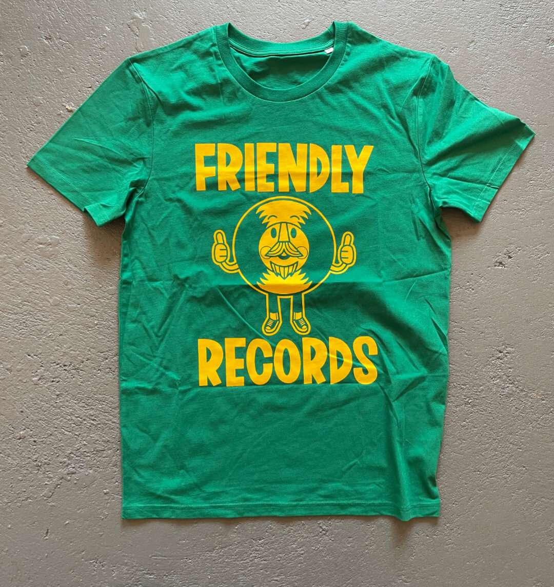 Friendly Records Green Logo T-shirt